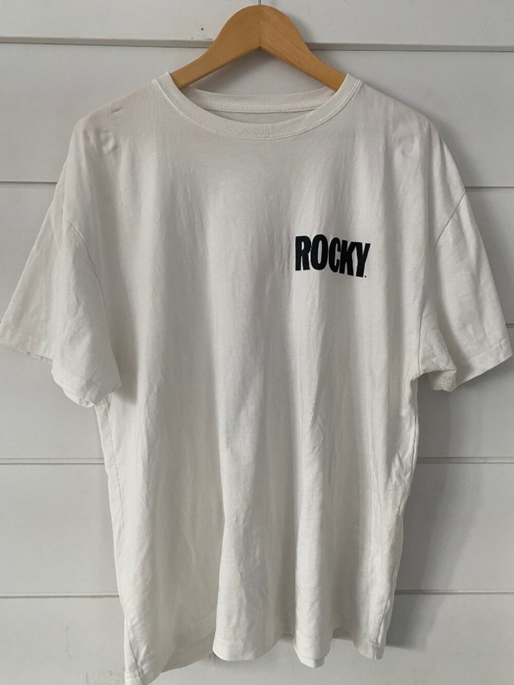 Official Rocky Balboa Graphic Tee – The "Eye of the Tiger" Essential Size Medium
